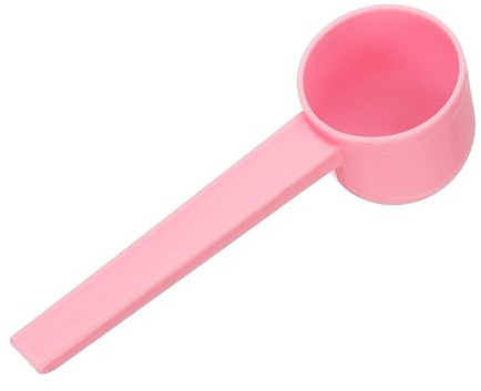 sourcing map Measuring Spoons, Plastic Coffee Scoops Teaspoon for Coffee Bean Spices Sugar Salt Powder Pink
