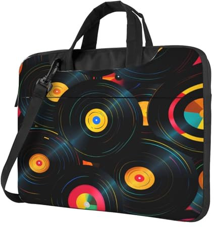 Borsa per computer portatile da 13 pollici, in vinile, con tracolla, portatile, antiurto, protettiva, per computer portatile, per donne e uomini