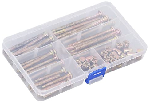 Majatou Innensechskant-Gewindestift-Set-Schrauben-Sortiment-Kit, Madenschrauben-Sortiment-Kit Set-Schrauben-Kit Schrauben-Sortiment-Kit M6-Halbrundkopfschrauben mit Hammerkopfmuttern und