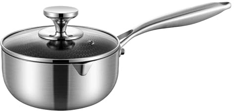 Mjölkvärmarkastrull Non-stick Rostbeständig Lättrengöring Med Lock