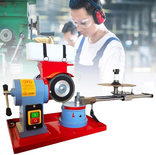 XRSMOU Affilatrice Elettrica per Lame per Seghe Circolari, Ad Alta Potenza, Bagnata E Asciutta, Rettifica di Precisione, per La Lavorazione Professionale del Legno