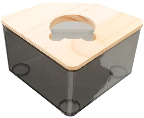 jojofuny Bac à Sable Transparent pour Hamster Effet Anti-éclaboussures, Matériel Plastique, Taille Compacte, Cage Hamster, Accessoire Toilette Et Bain pour Gerbilles Et Cobayes