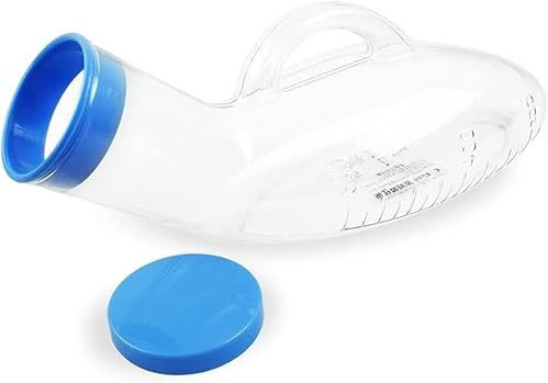 Urinalflaska för män, 800 ml manlig urinflaska med lock, spillsäker behållare for urin