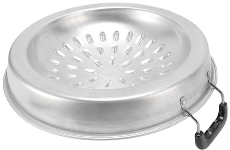 Qqmora 2 i 1 Thailändsk Grillpanna Jämn Uppvärmning Aluminium Hot Pot Grill Kolpanna, Jämn Värmefördelning, för små och Medelstora Sammankomster (35 cm/13,78 tum originalfärg)