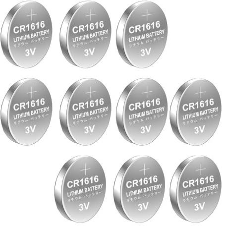 CAZSTYK CR1616 - Batería de litio para monedas, 10/5 piezas, tamaño de viaje, salida de 3 V, para relojes, calculadoras, dispositivos digitales para relojes, calculadoras, juguete