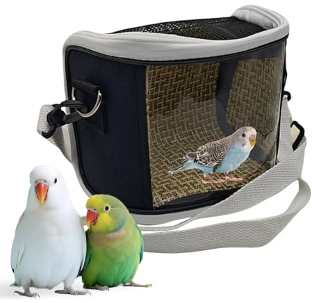 Bird Transport Box for Travel, Inseparable Outdoor Carry Cage, Inseparable Carry Bag, for Large Parrots, Conure, Budgies, Veterinarian, Short Trips Moving
