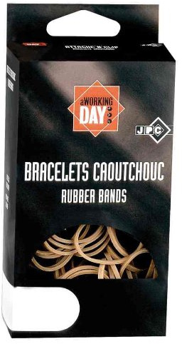 JPC Bracelets caoutchouc Elastique 150 x 6 mm Etui 100g