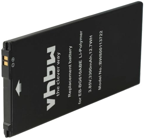 vhbw 1x Akku kompatibel mit Samsung SM-J737V, SM-J737T, SM-J737P Handy Smartphone Telefon (3300 mAh, 3,85 V, Li-Polymer)