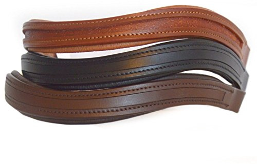 SIE Stirnbänder für Pferde, leer, U-förmig, 40,6 cm, Schwarz