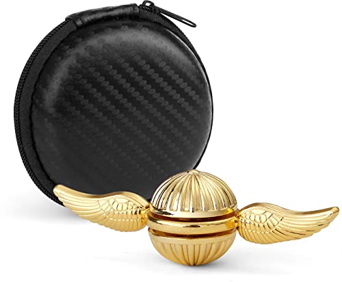 Dilabnda Gold Fidget Spinner Hand Fingger sensorisches Spielzeug, Handspinnspielzeug für Fans der mittelalterlichen magischen Zauberwelt, hilft bei Stress und Angst bei Kindern und Erwachsenen