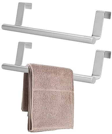 2Stücke Handtuchhalter Metall Handtuchreling Handtuchaufhänger Handtuchständer Badezimmer Handtuchhalte Handtuchreling für Küchenschrank Handtücher Geschirrtücher Geschirrtücher(36cm/14.17inch)