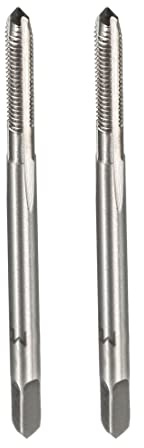 PATIKIL 2 Stück M2,5 x 0,45 mm Gewindebohrer H2-Schnellarbeitsstahl gerade | 3 Schneiden, unbeschichtet, Für Gewindeschneiden, Heimwerkerarbeiten, mechanische Reparaturen