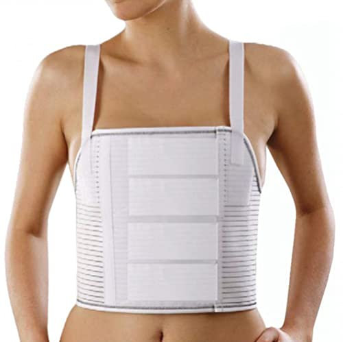 Orione Safte Fascia post operatoria Toracica con bretelle h 27 cm BIANCO Size L