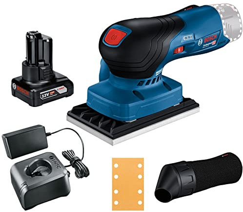 Bosch Akku-Schwingschleifer GSS 12V-13 / 1x 4,0 Ah + GAL 12V-20