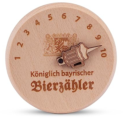 meinherzschlag Bierglasdeckel Königlich bayrischer Bierzähler