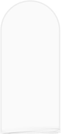 AIBIIN Arrière-plan en forme d'arche - Dessus arrondi - Double face - Mariage - Fête prénatale - Anniversaire - Fête prénuptiale - Décoration de fête - Blanc - 0,8 x 1,8 m