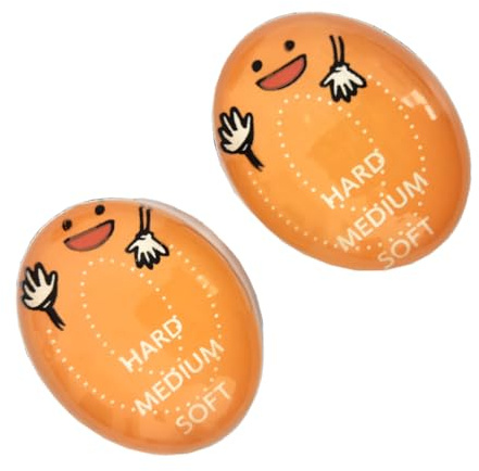 Egg Timer for Perfectly Boiled Eggs - Color Changing Indicator for Soft to Hard Boiled Eggs-2 Pieces
