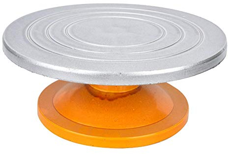 Runde Töpferscheibe, 30,5 Cm, Modellierscheibe für Keramik, Keramik, Nicht Klebender Metall-Kuchendrehteller, Modellbau-Drehteller für Ton-Design, Kuchendekoration,
