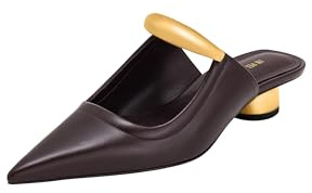 JW PEI dam Jw Pei Women's Helena Pierced Mules- Claret RedToffel