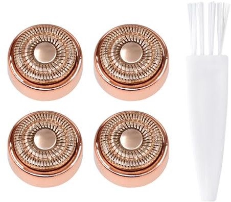 Generation 2 Replacement Heads for Flawless Facial Hair Remover, Replacement Heads for Finishing Touch Flawless Facial Hair Remover Gen 2,Facial Hair Remover Heads with Cleaning Brush for Women,4 Pack