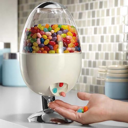 STMKB Automatischer Süßigkeitenspender, Desktop-Snack-Aufbewahrungsglas, 3 Ausgabemöglichkeiten, Hält Lebensmittel Frisch Und Schmeckt Gut, Geeignet Für Büroschreibtische, Wohnungen, Bars, Partys