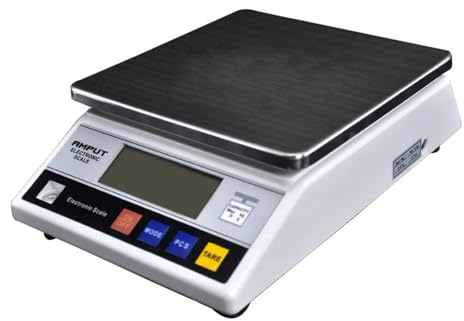 Bilancia digitale di precisione da 0,1 g, bilancia per grammi, 7,5 kg, display LCD, retroilluminazione verde, tare, conteggio, calibrazione per cucina e ufficio