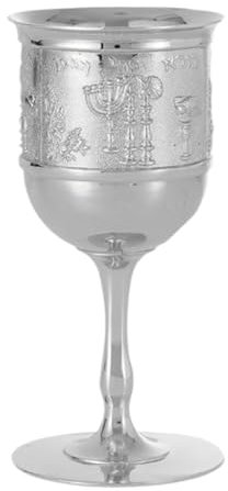 DimyFew Colección de Cáliz de Vino Elegante para La Decoración del Hogar Y Los, Plata, Individual