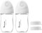 Natural Newborn Glass Baby Bottle, 0-6 Months, 2X 160ml Anti-Colic Baby Milk Bottle with Slow Flow Breast-Like Teat (S), Wide Neck - White