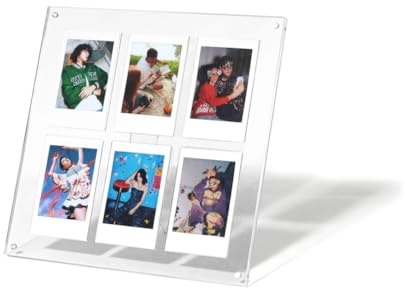 Steowsey Mini pellicole – Espositore da tavolo per foto orizzontali e verticali, adatto a scatti da 5,8 x 7,6 cm, fornito con 6 griglie