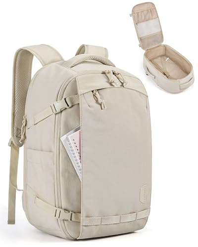 bagsmart Travel Laptop Backpack, 25L TSA Flight Approved Carry-on Cabin Bag, 15.6 Inch Water Resistant Durable Work Rucksack for Business & Travel