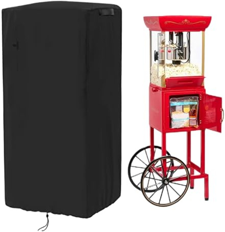 Popcorn Machine Cart Cover - Dustproof Waterproof Heavy Duty 420D Machine Sleeve,Popcorn Maker Dust Cover Guard - for Outdoor Sun Snow Dirt Rain