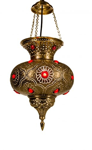 Marrakesch Orient & Mediterran Interior Lampada a sospensione in metallo arabo marocchino orientale – 34 cm