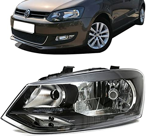 DM Autoteile Polo V 5 (6R) Halogen Scheinwerfer vorne H4 Links 2009-2014 - mit LWR Motor