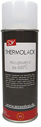 SDV Chemie Thermolack Spray transparent bis 600°C 6X 400ml Auspufflack Ofenlack Motorlack Grill Lack