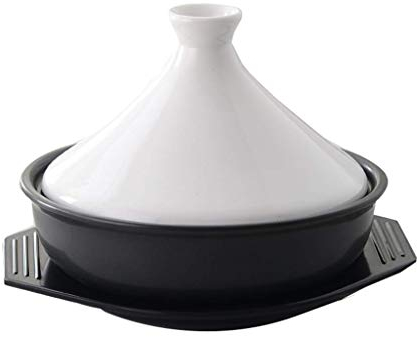 Tajine Topf, Runder Keramikauflauf Tontopf Mit Deckel, Multifunktionskochgeschirr Für Eintopfsuppe, Hitzebeständiger Heißer Topf Irdener Topf 16x23cm-D
