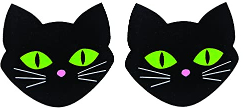 1 par svarta pasties för kattnippel Pasty Tit klistermärken bröstvaddering bröstlapp BH lim, en storlek, Skydd för bröstvårtor, en storlek