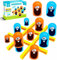 Gobblet Mampfer, Tic Tac Toe Spiel, 2 Spieler Brettspiele Big Eat Small, Tic Tac Toe Interaktive Eltern Kind Kinderspiele, Familienbrettspiele, Lernspielzeug für Eltern und Kinder