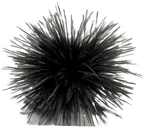 Damen Federbrosche,Flauschige Feder Brosche Straußenfeder Brosche Braut Hochzeit Kopfschmuck Kostüm Deko Federn Haarschmuck Feder Haarspange für Frauen Mädchen Halloween Tanzshow Tea Party Dekoration