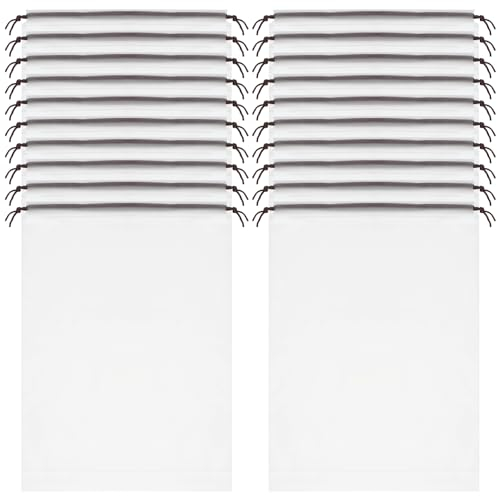 Schuhbeutel, 20 STK Transparente Schuhsäcke, Staubdicht Schuhtasche, wasserdichte Schuhsack mit Zugband, Kordeltasche Packbeutel Reise Aufbewahrungsbeutel für Männer Frauen Reisen, 30x40 cm