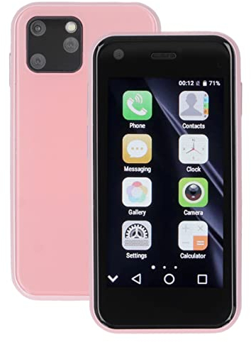SOYES XS11 Mini WiFi Smartphone 3G, Piccolo Telefono da 2,5 Pollici 2G 3G con 1 GB di 8 GB ROM per Android, Supporta il Download di APP, Piccolo Telefono Cellulare con (Rosa)