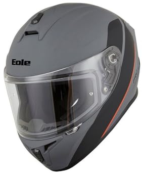 EOLE Integralhelm PRO Grau – Zugelassen nach ECE R 22.06 – Größe M (57-58cm) – ABS-Schale