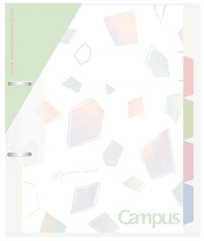 Kokuyo Campus Easy Print B5 B5 Limited Print Binder, 2 Hole Loose Leaf Binder, Mineral Color, Pistachio Green Le-PP358-L4LG