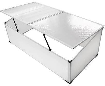 RAUGAJ Frühbeet Gartenarbeit 2 Deckel 110x55x41cm Haus & Garten