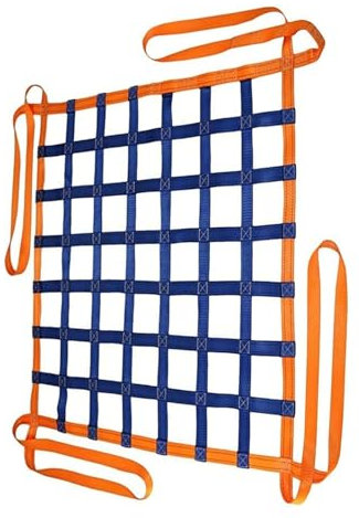 Hangendes Hebenetz - Flaches Nylonnetz, Anhängernetz, Schutznetz Garten, Cargonetz Heavy Duty, Für Treppenhebungsnetz, Frachtnetz, Anpassbar, Last 0,3-3,5 Tonnen ( Size : 4 X 4M/Mesh 15cm/Load 2.5t )