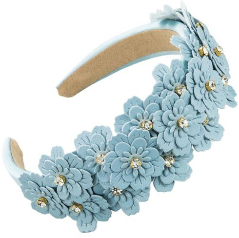 scicent Stirnband Damen Glänzend Kristall Haarreifen Barock Strass Haarreif Mode Rutschfeste Haarband Modische Haarschmuck für Frauen Mädchen Braut Haarreifen für Hochzeit - 25905