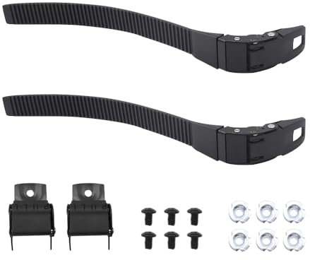 Sarini 2-teiliges Rollschuh-Universal-Schnallengurtset,Zubehör für Schnallenschrauben und Muttern,universelles,einfach zu installierendes Sicherheits-Ersatz-Skate-Gurteset