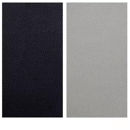 ZNQNDSR Kunstleder Reparaturset Selbstklebender Leder-Reparaturflicken, klein, Vinyl, schwarz und grau, für Möbel, Couch, Autositz, Bürostuhl, 2 Stück