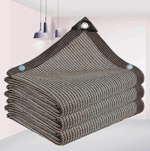 AuMarndi Filet d'ombrage Extérieur Blanc Voile Dombrage Voile Ombrage 6x4 Voiles d'ombrage pour Patio Toile d'ombrage 3x4 Filet d'ombrage,brown-4x6m