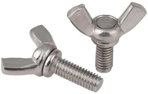 GSCLZ M10 304 Edelstahl Flügelschrauben Flügelbolzenmutter Flügelschrauben(M10 X 30mm-5pcs)