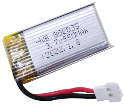 KANGQL Batteries au lithium, 3,7 V 500 mAh 802035 batterie pour drones à fort grossissement pour accessoire de modèle d'avion